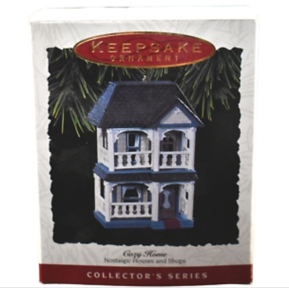 1993 Cozy Home Hallmark Keepsake Christmas Ornament Nostalgic Houses & Shops